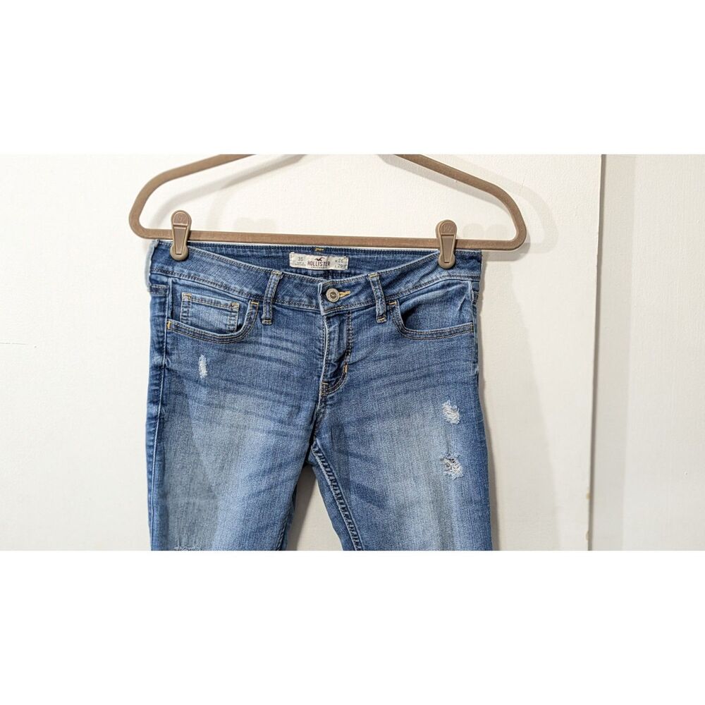 Hollister California distressed jeans size 3s 26x29 - Picture 5 of 6
